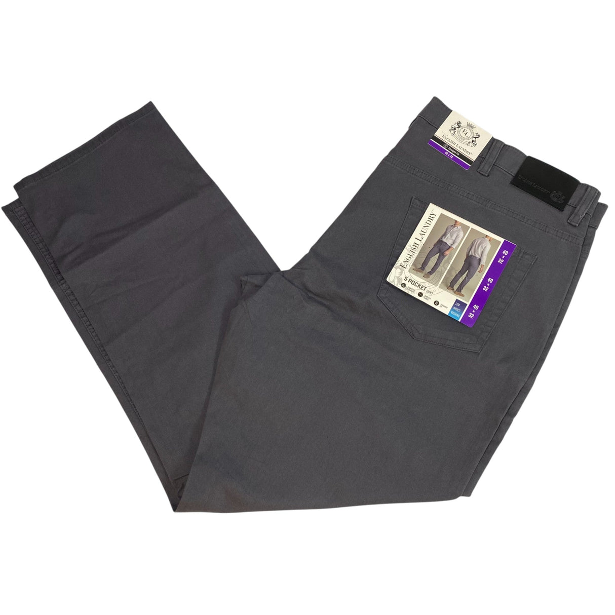 English Laundry Men's Straight Fit 5 Pocket Pants SIZE - 40x32