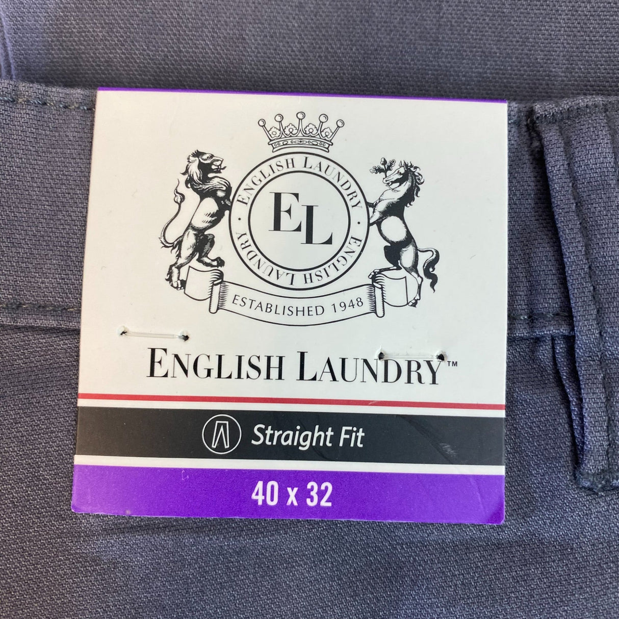 English Laundry Men's Straight Fit 5 Pocket Pants SIZE - 40x32
