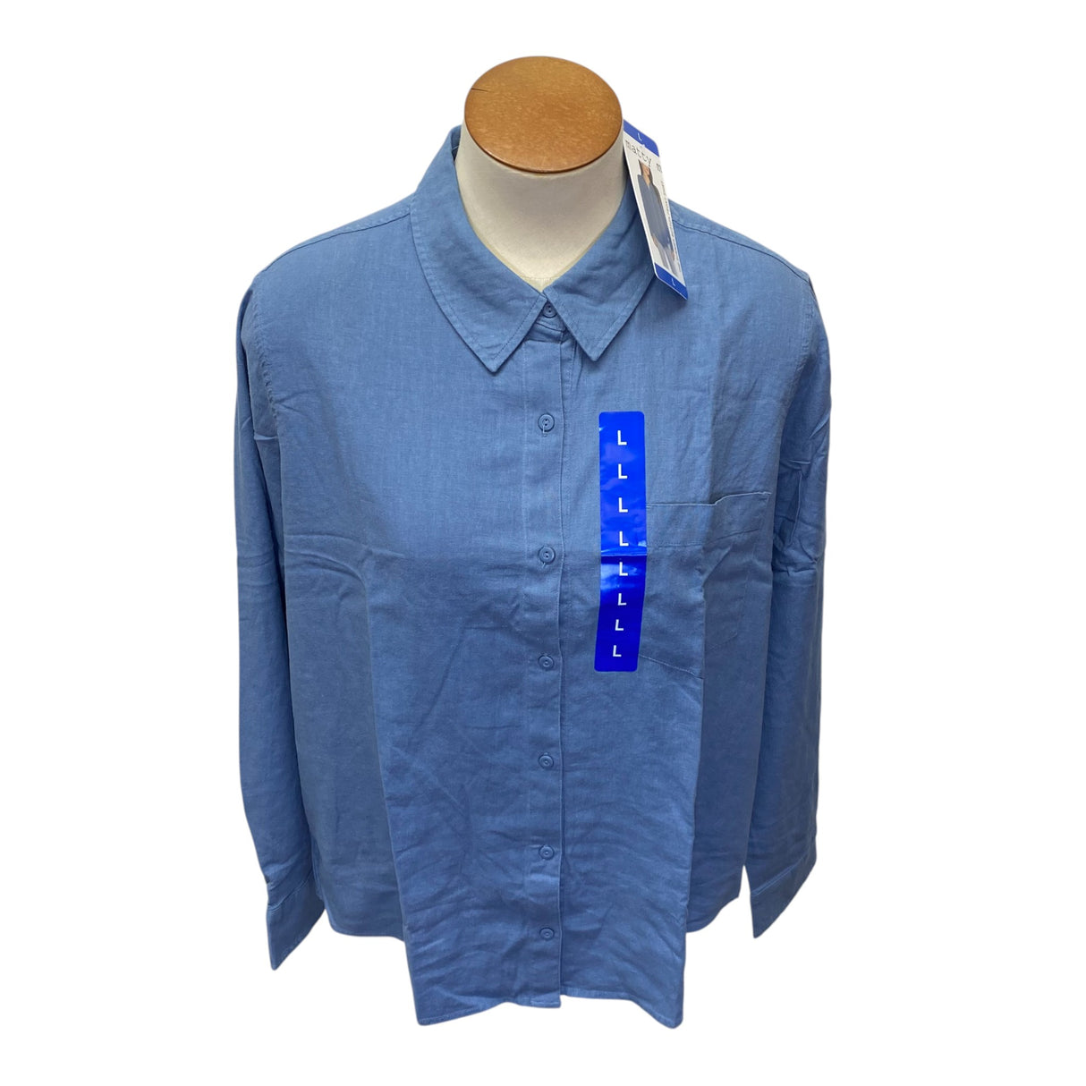 Matty M Women's The Summer Button Front Shirt - Blue