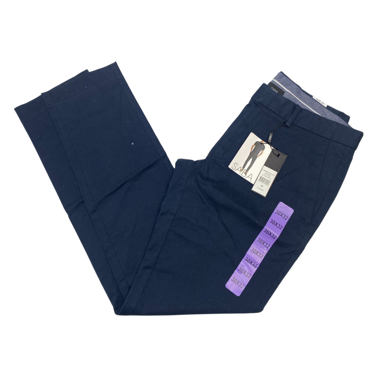 Saba Men's Slim Fit Chino Pants SIZE - 30x32