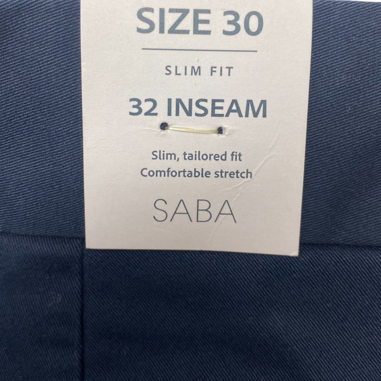 Saba Men's Slim Fit Chino Pants SIZE - 30x32