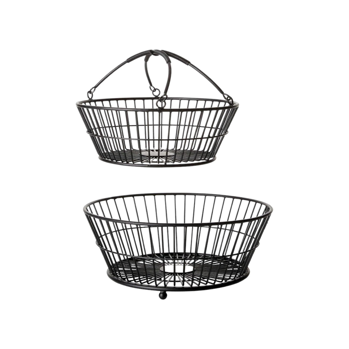 Gourmet Basics 2x Metal Fruit Baskets
