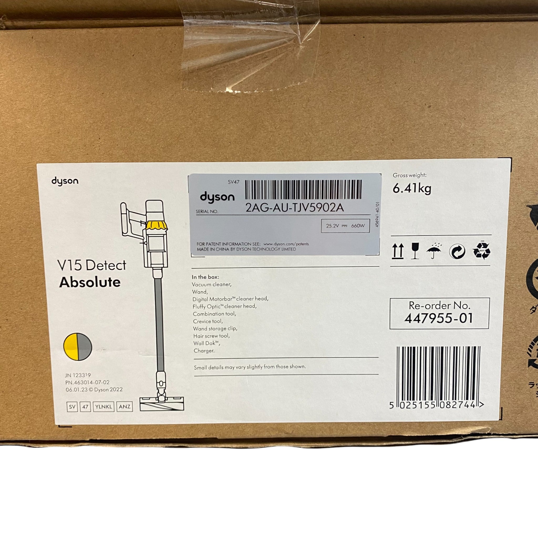 Dyson V15 Detect Absolute 447955-01
