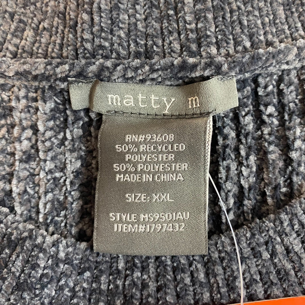 Matty M Women's The Chenille Crew Neck Sweater SIZE - XXL