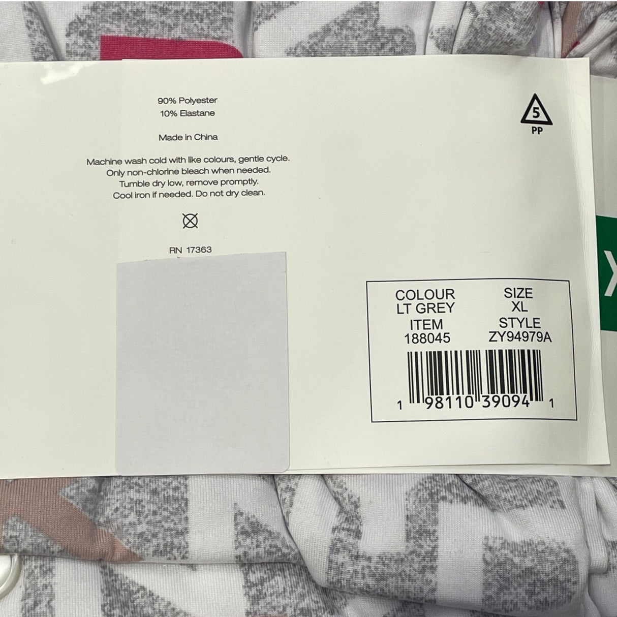 DKNY Women's 2 Piece Notched Collar Pyjama Set - Light Grey SIZE - Extra Large