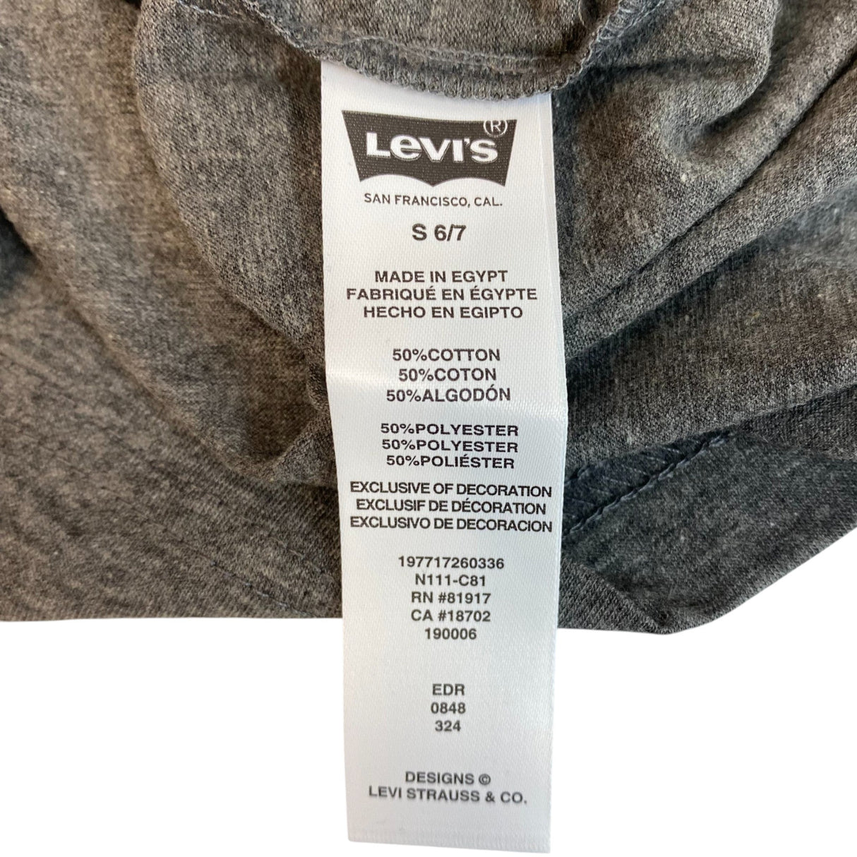 Levi's Youth Short Sleeve Tee SIZE - Small