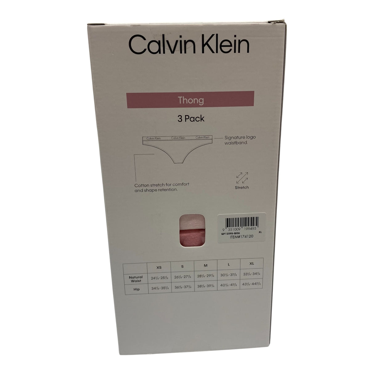 Calvin Klein 3x Women's Thong Underwear