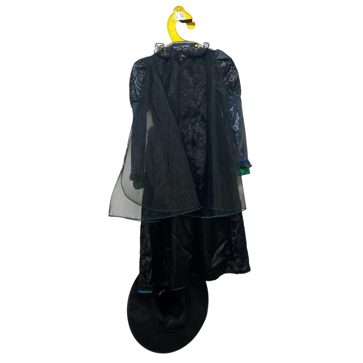 Teetot Cute Green Witch Costume - Size 5-6 years