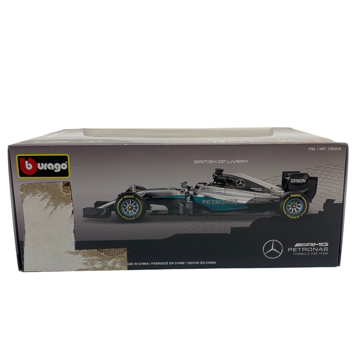 Bburago Lewis Hamilton Mercedes-AMG Petronas F1 W07 Hybrid 1:18 Die-cast Car