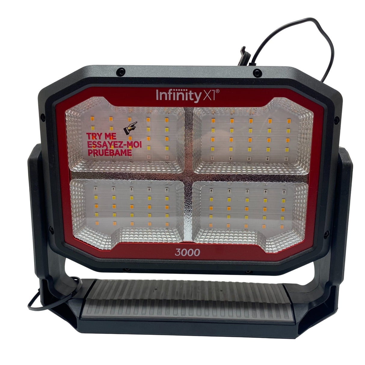 Infinity X1 Dual Powered Solar Work Light 3000 Lumen