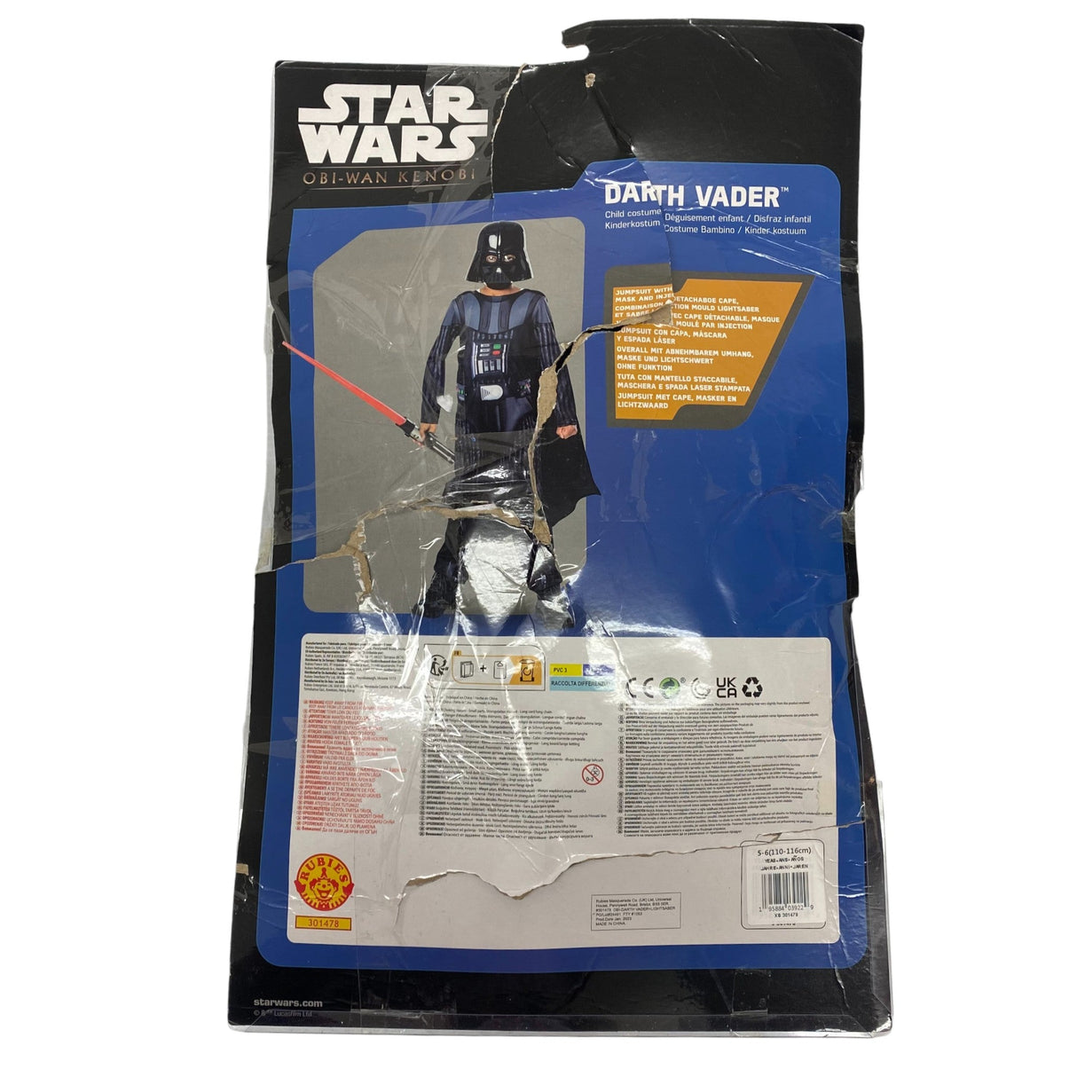 Rubies Boys Licensed Costumes Darth Vader