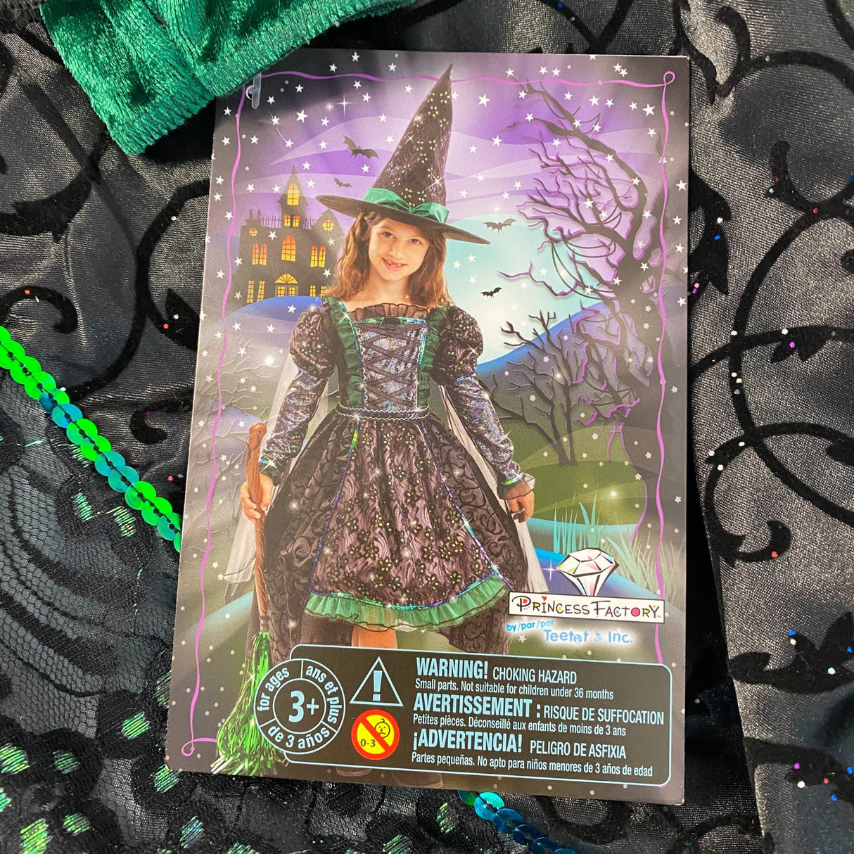 Teetot Cute Green Witch Costume - Size 7-8Y