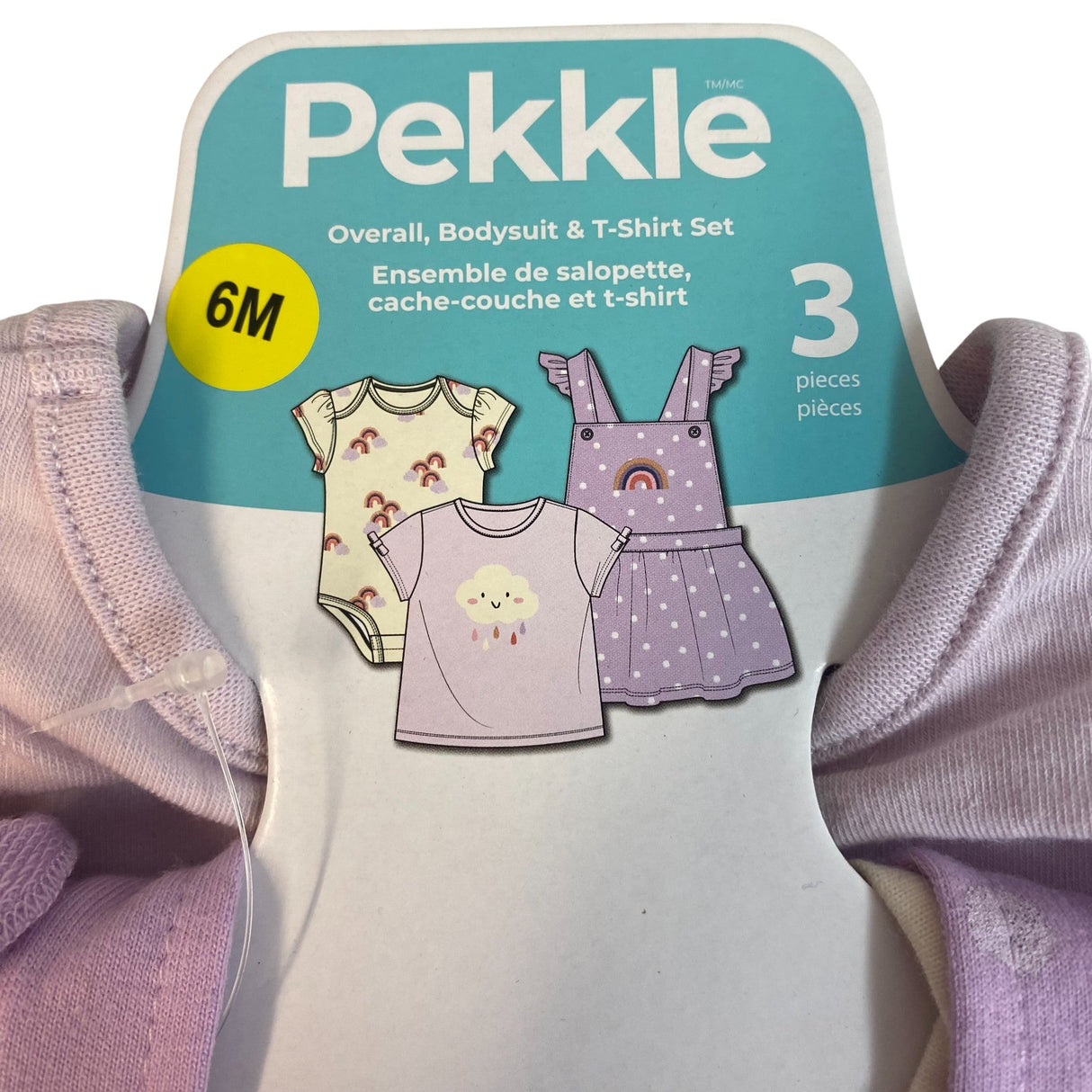 Pekkle Girls 3 Piece Clothing Set - Flowers SIZE - 6