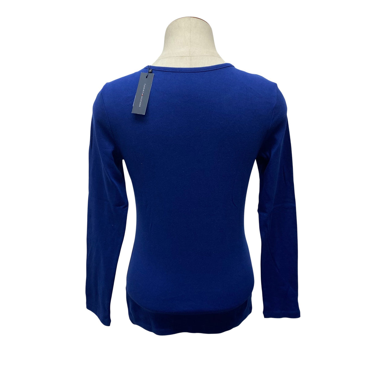 Tommy Hilfiger Women's Notched Collar Long Sleeve Tee SIZE - Medium