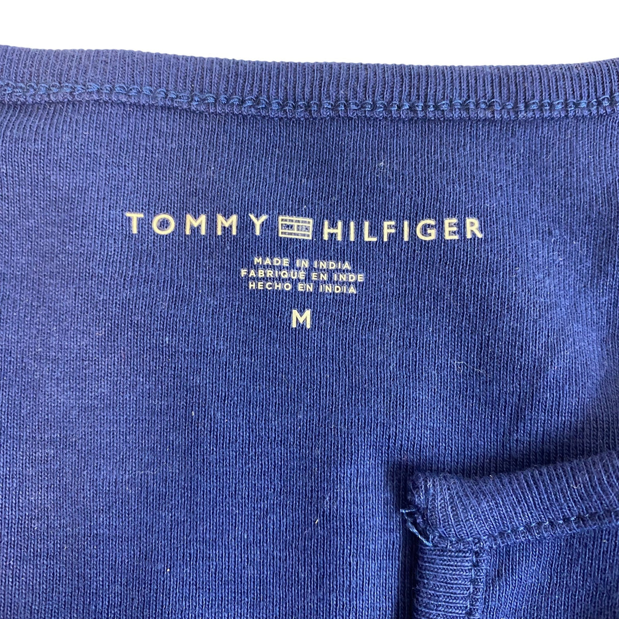 Tommy Hilfiger Women's Notched Collar Long Sleeve Tee SIZE - Medium