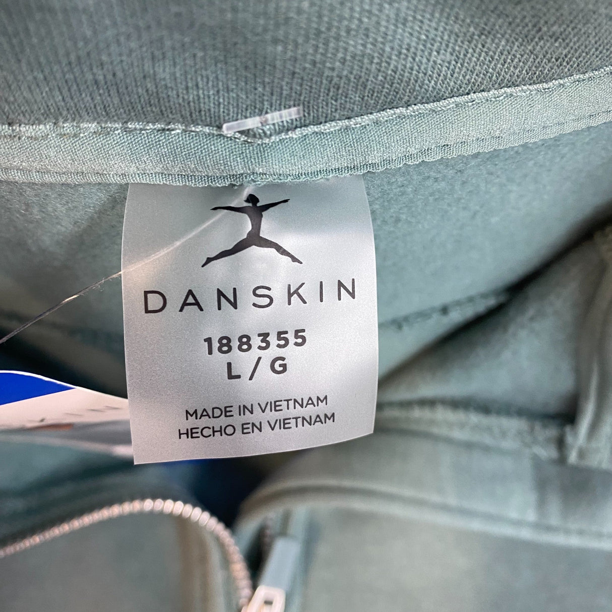 Danskin Women's Mixed Rib Half Zip Jacket SIZE - Large