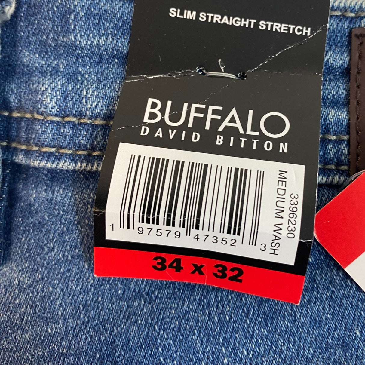 Buffalo Men's Slim Straight Stretch Jeans SIZE - 34