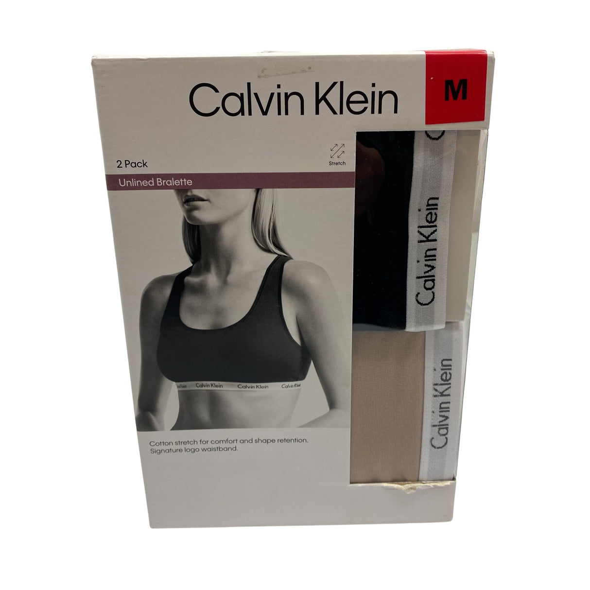 Calvin Klein 2x Women's Unlined Bralette SIZE - Medium