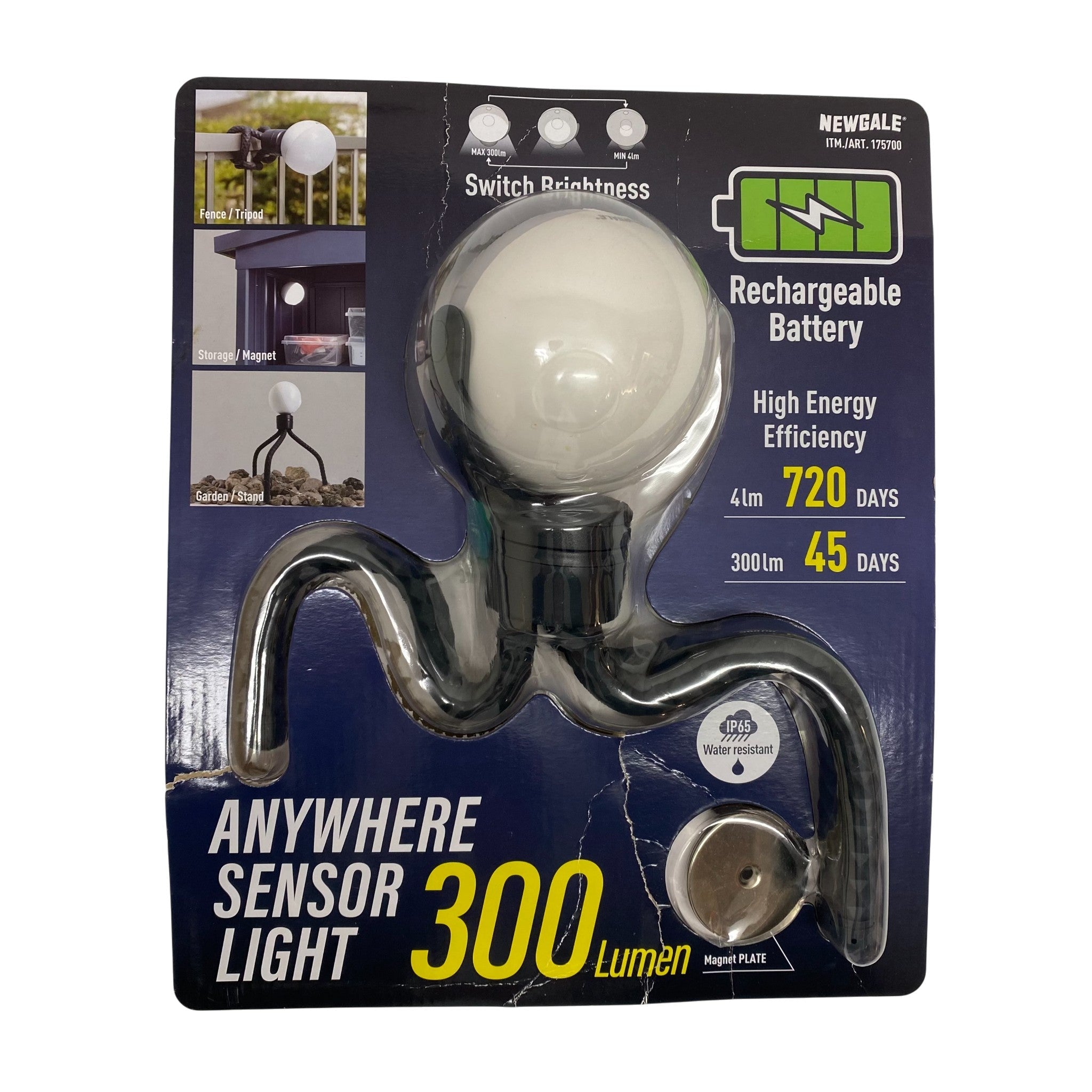 Newgale Rechargeable Anywhere LED Sensor Light