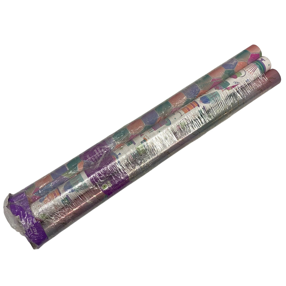 Eco 3x Reversible Springwrap Giftwrap Bundle - Pink