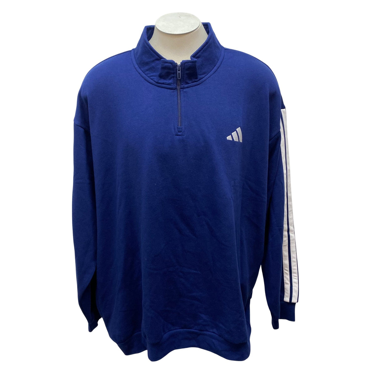 Adidas Men's Quarter Zip Fleece Sweatshirt SIZE - XXL