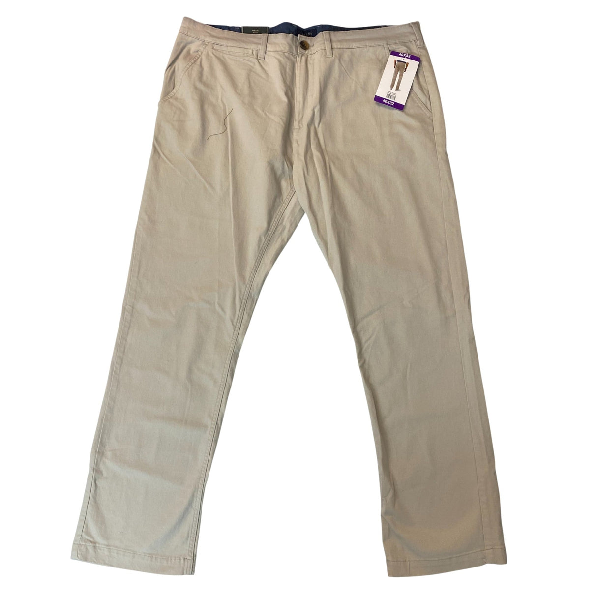 Jachs Men's Bowie Fit Mid Rise Slim Straight Leg Pants SIZE - 40