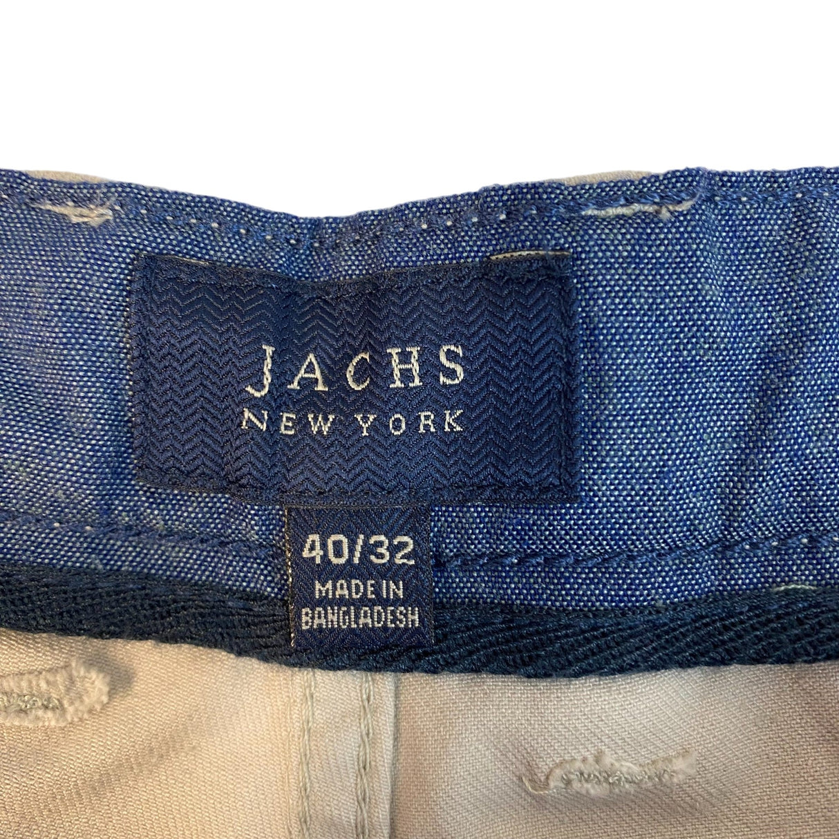 Jachs Men's Bowie Fit Mid Rise Slim Straight Leg Pants SIZE - 40