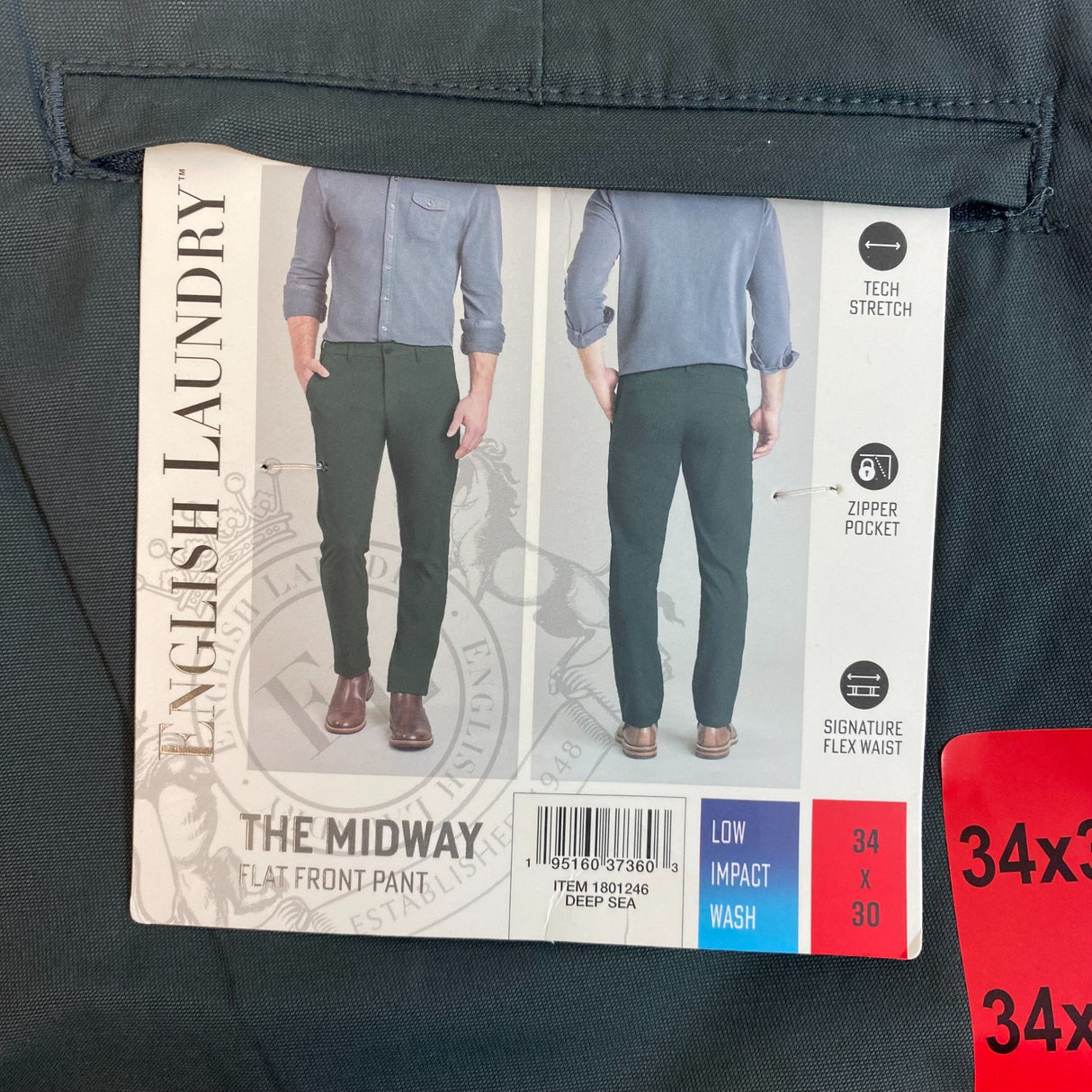 English Laundry Men's The Midway Flat Front Pants SIZE - 34