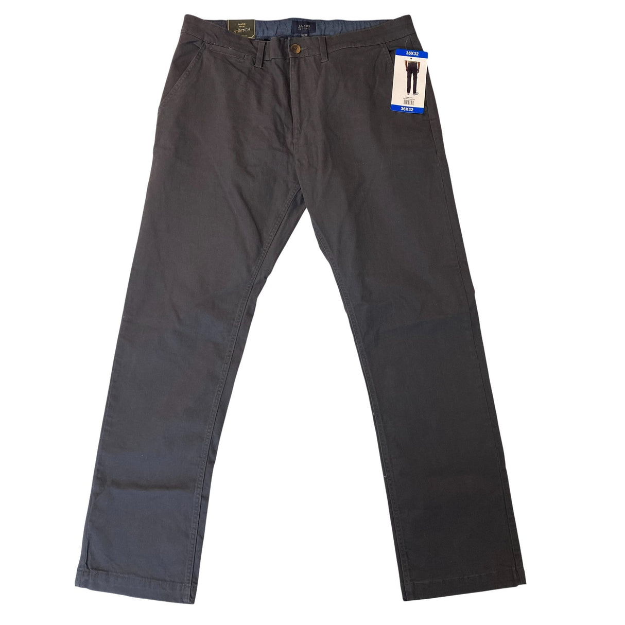 Jachs Men's Bowie Fit Mid Rise Slim Straight Leg Pants SIZE - 36