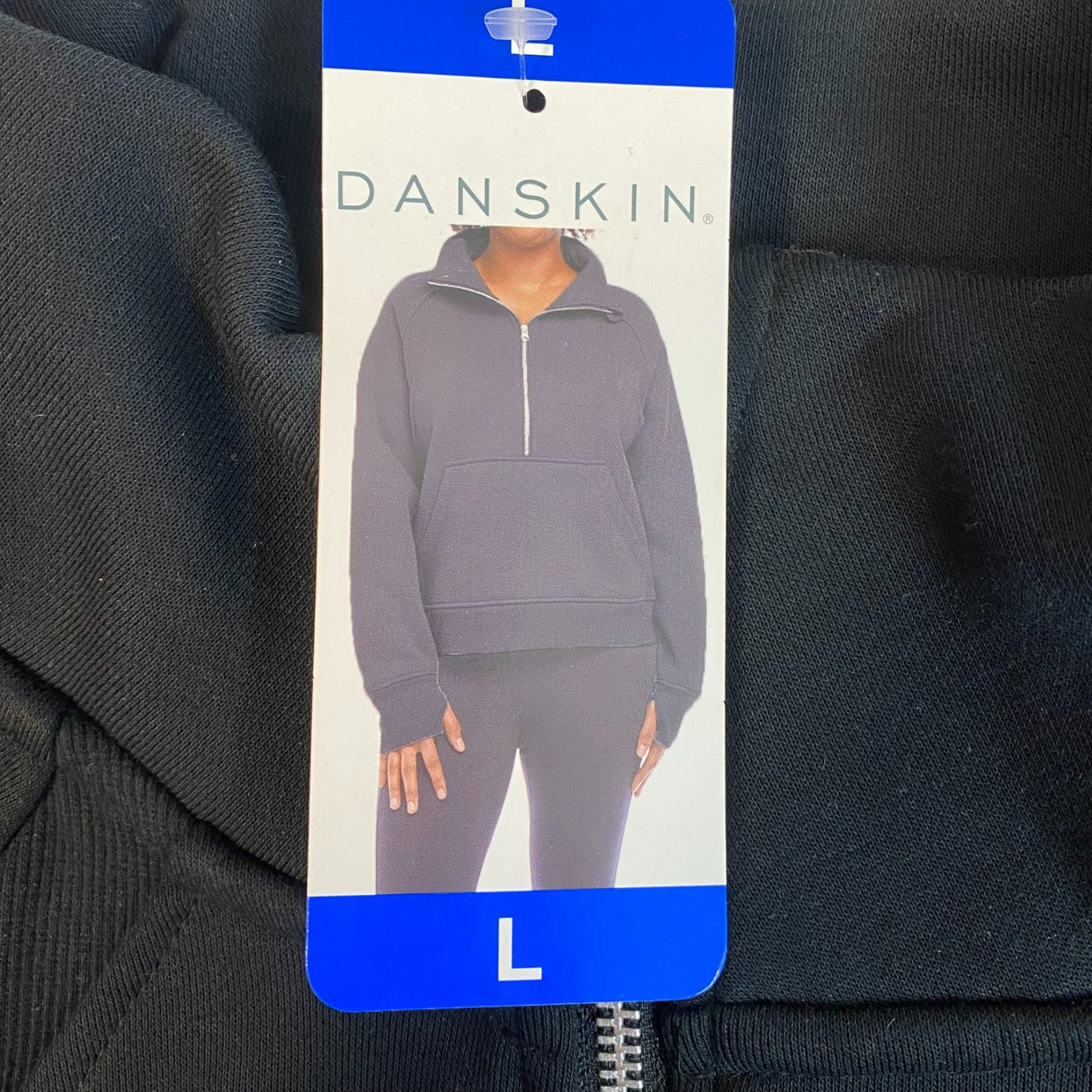 Danskin Women's Mixed Rib Half Zip Jacket SIZE - Large