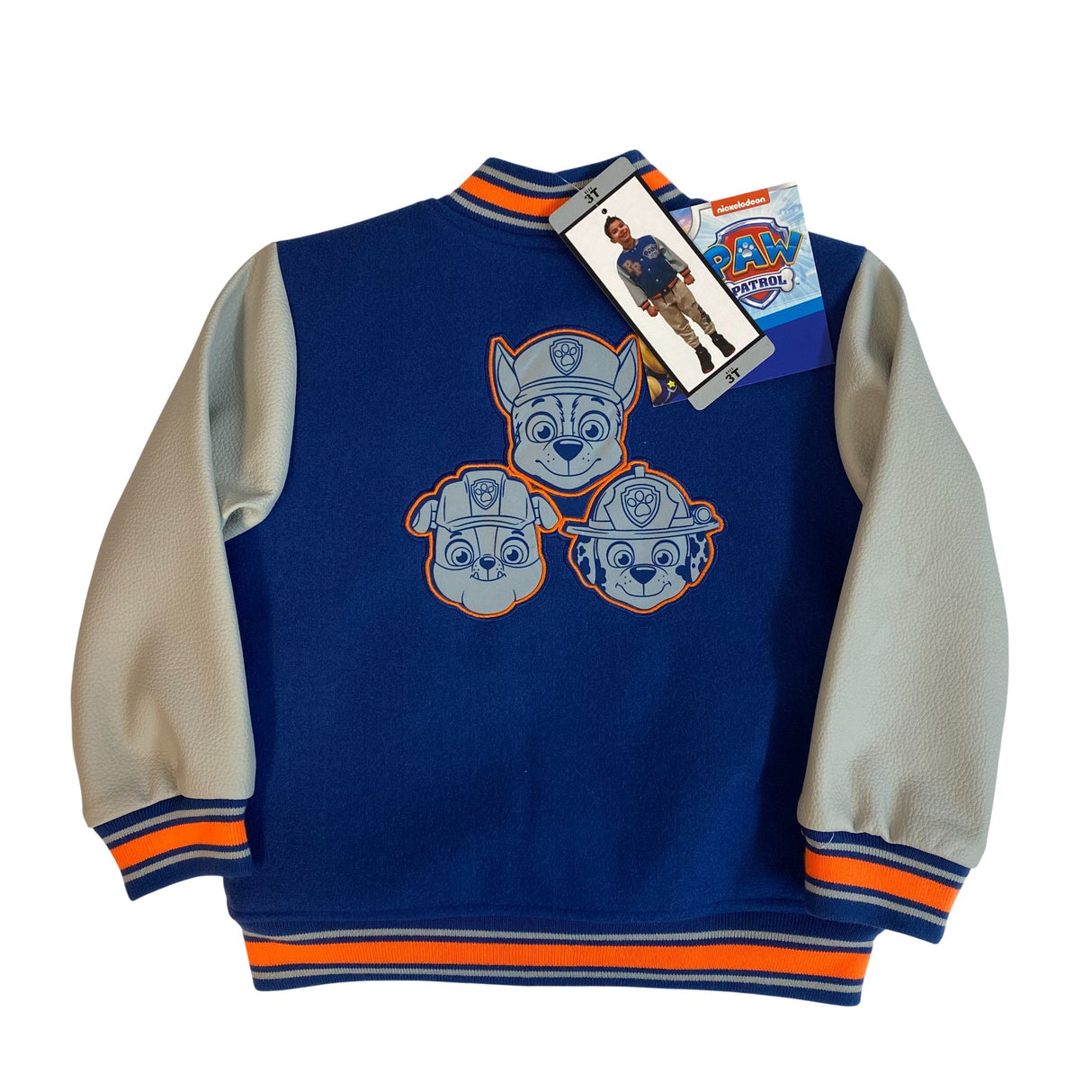 Nickelodeon Boys Paw Patrol College Jacket SIZE - 3