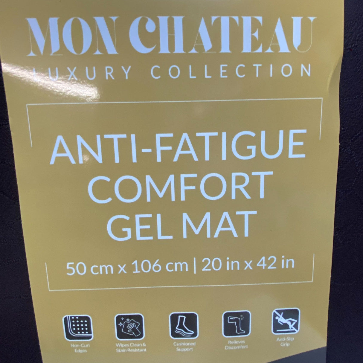 Mon Chateau Anti-Fatigue Comfort Gel Mat 50cm x 106cm - Brown