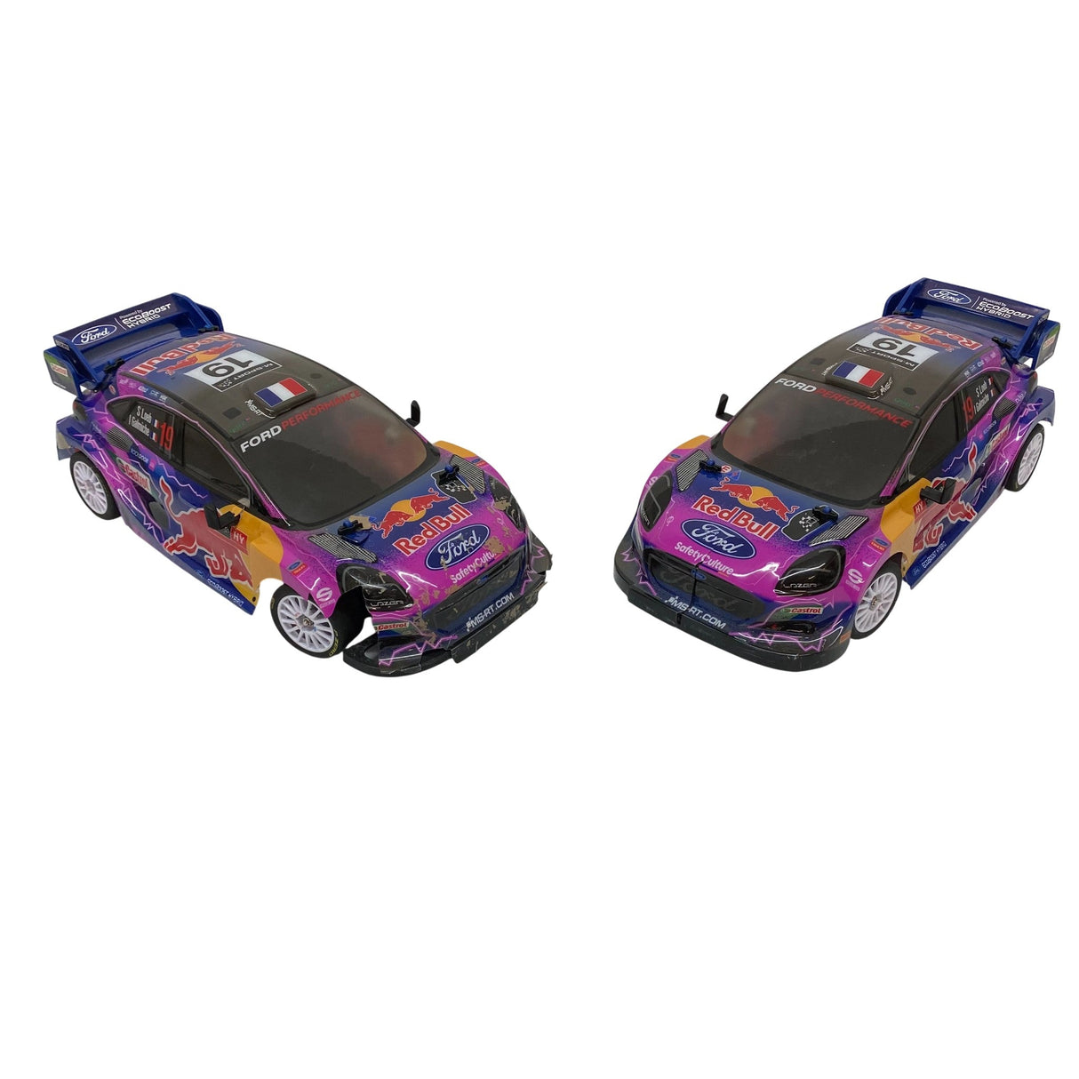 Nikko RC 1:14 Red Bull Elite Race Cars 2 Pack Red Bull 19 - For Parts/Repair