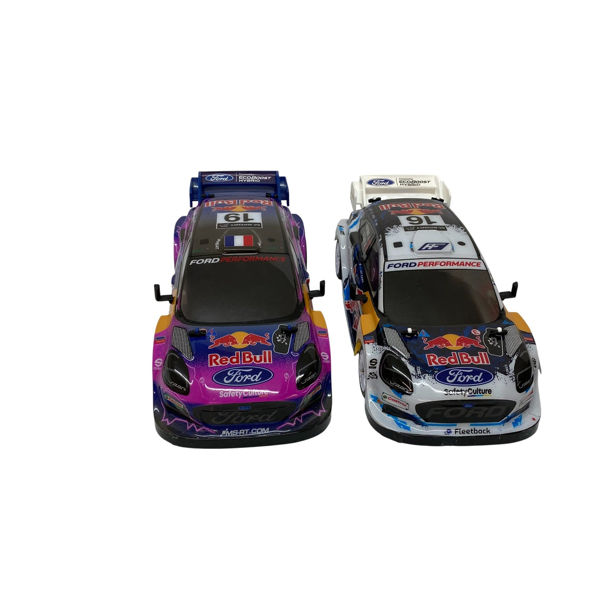 Nikko RC 1:14 Red Bull Elite Race Cars 2 Pack Red Bull 19 and Red Bull 16 - For Parts/Repair