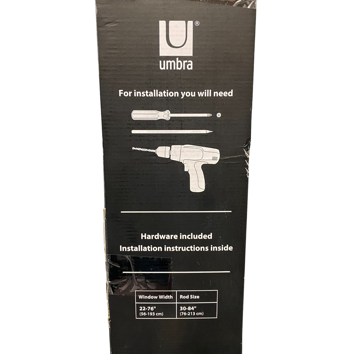 Umbra Ball End Curtain Rod 2 Pack - Nickel - 76 - 213 cm