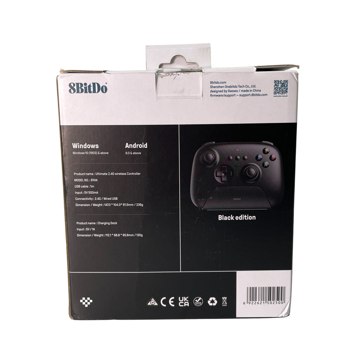 8BitDo Ultimate 2.4G wireless Controller for Windows/Android