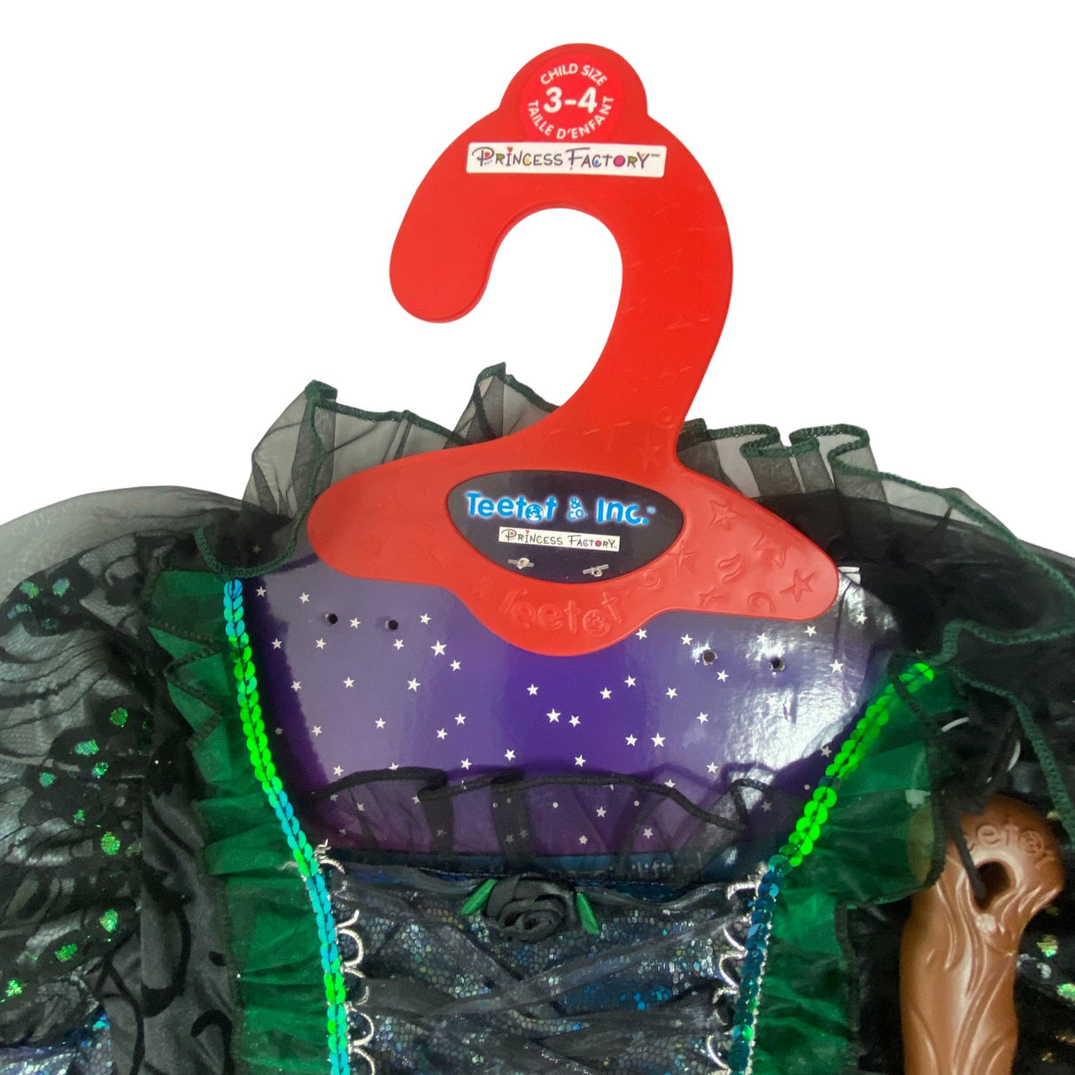 Teetot Princess Factory Green Witch Costume - 3-4 Years SIZE - 3