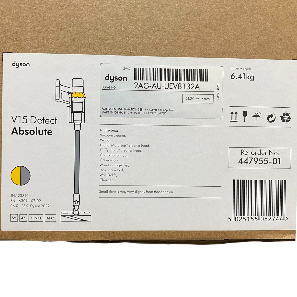 Dyson V15 Detect Absolute Cordless Vacuum SV47