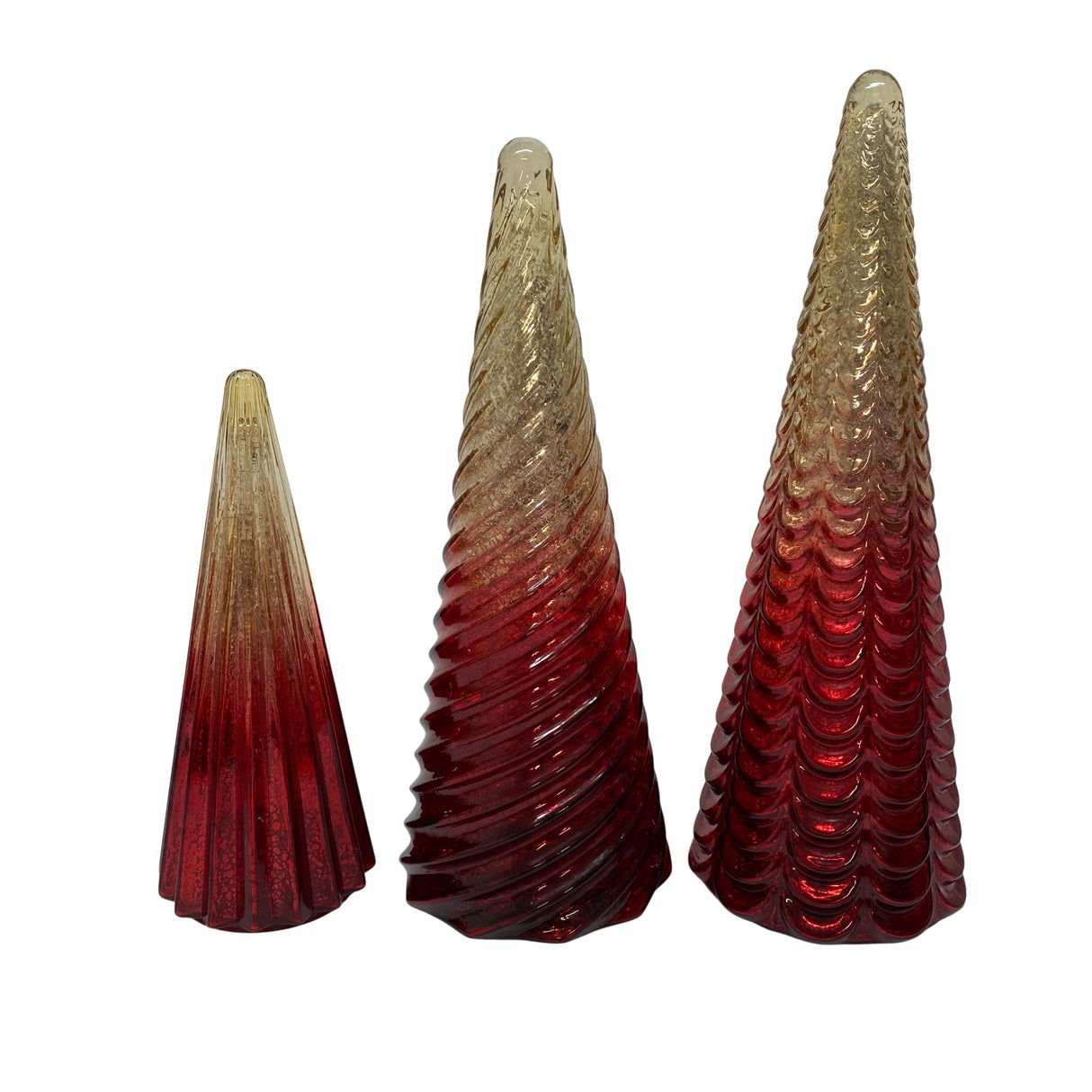 Holiday Holiday 5x LED Glass Holiday Trees - Red