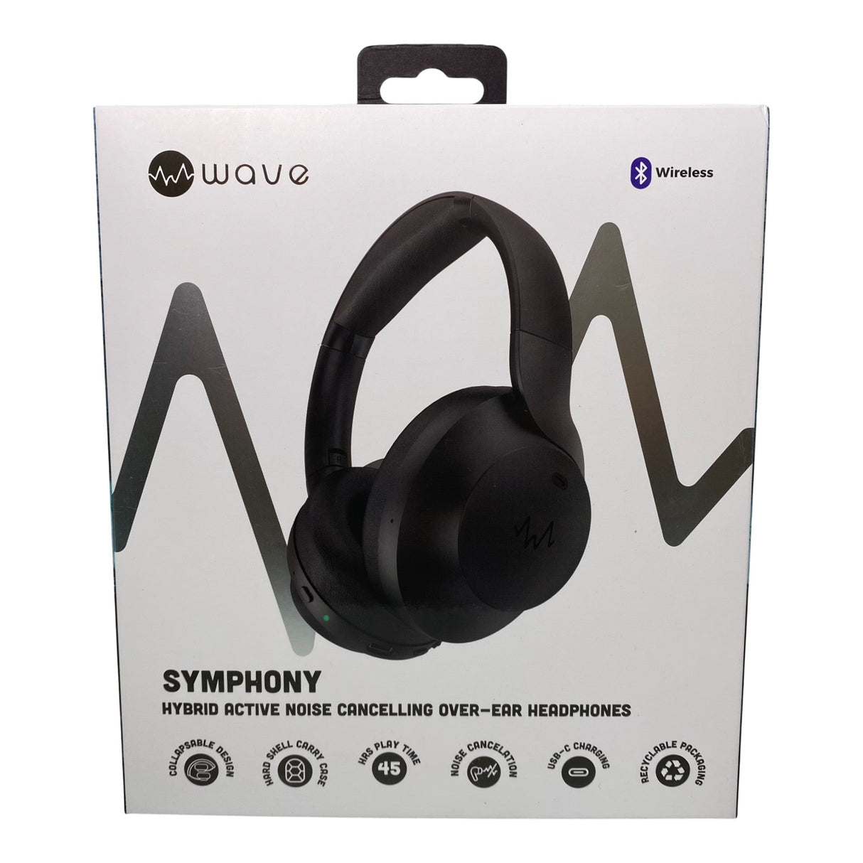 wave Symphony Hybrid Active Noise Cancelling Over-Ear Headphones