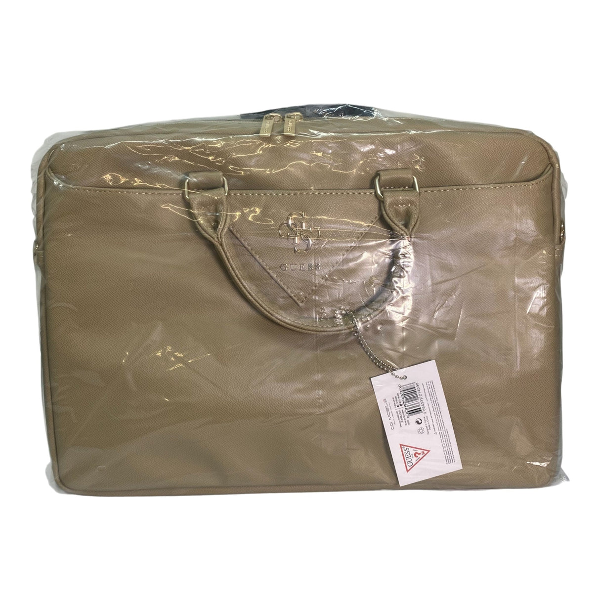 Guess Luxury Laptop Bag - Light Gold