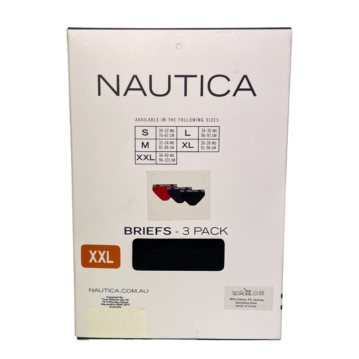 Nautica Men's 3 Pack Cotton Briefs SIZE - XXL