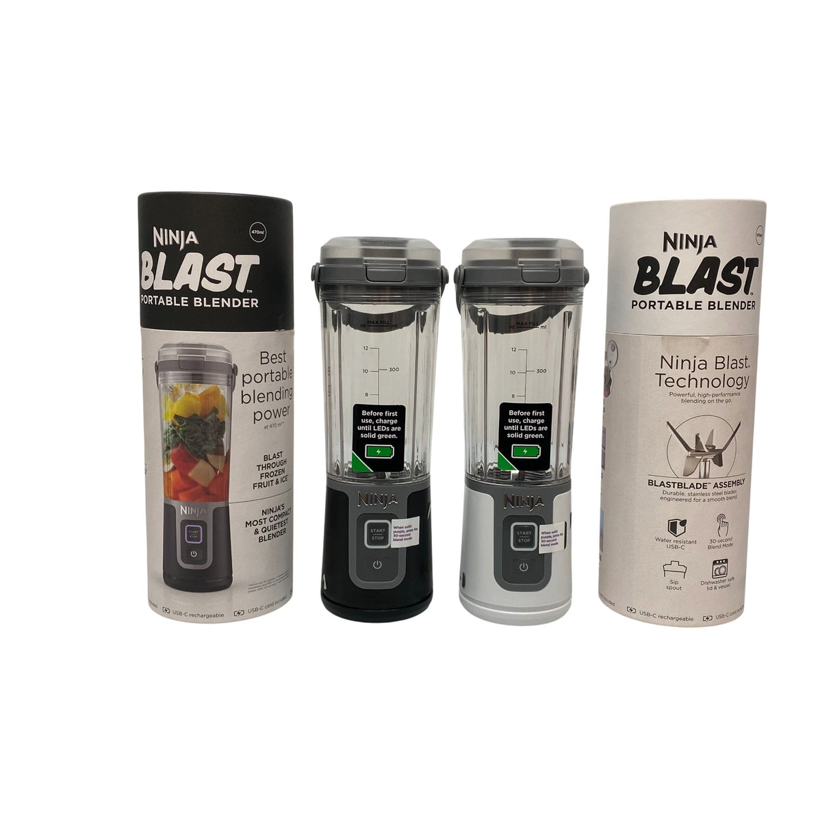 Ninja Blast 2 Pack Portable Blender - Excellent Condition