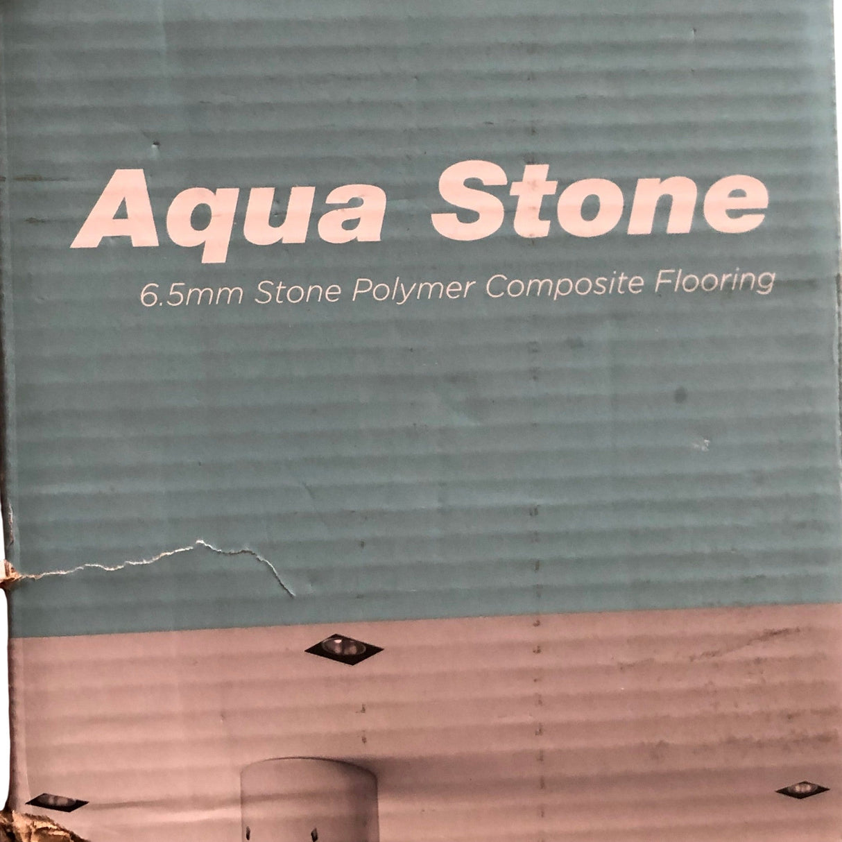 Aqua Stone 6x 6.5mm Stone Polymer Composite Flooring - Stone Grey Oak - Minor Damage