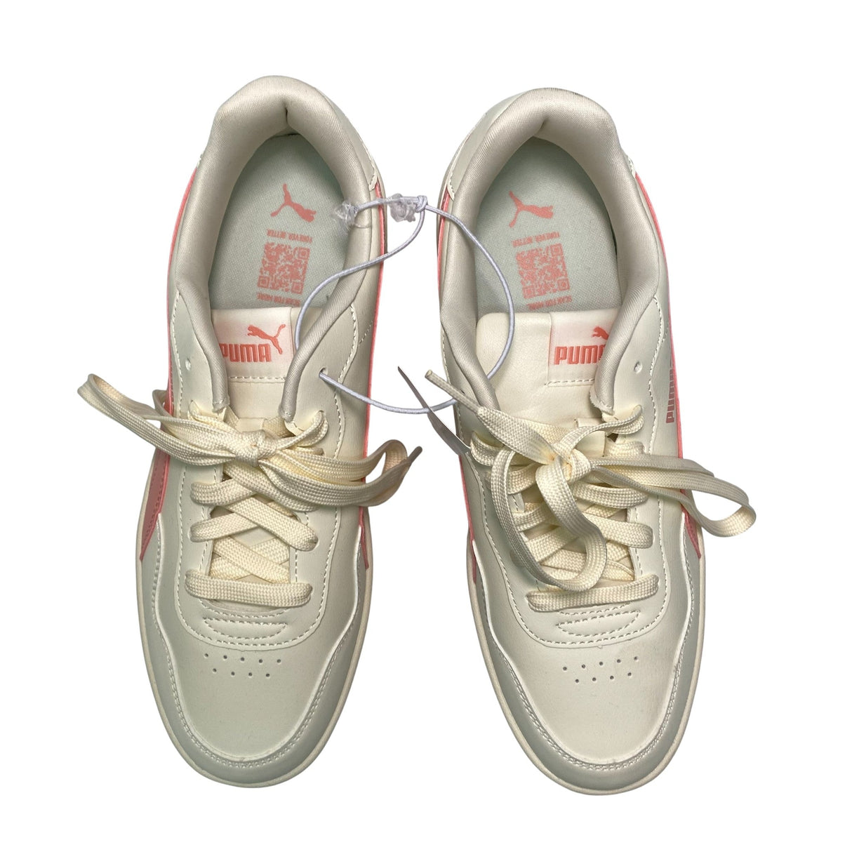 Puma Women's Court Lally Skye Platform Sneakers - Ivory/Pink SIZE - 40.5