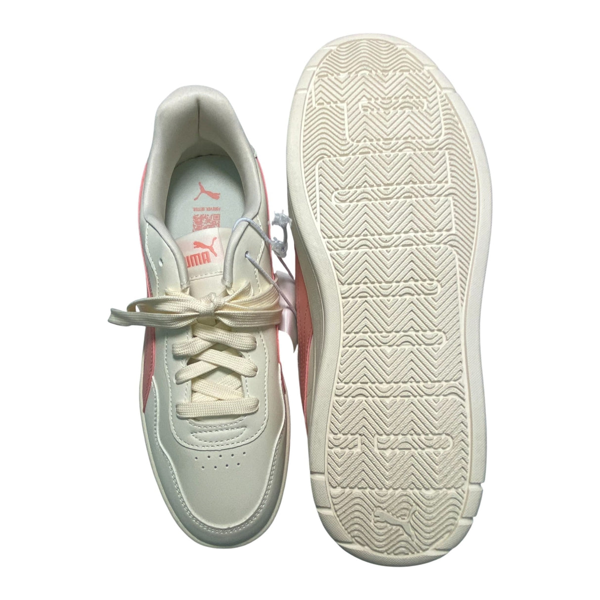 Puma Women's Court Lally Skye Platform Sneakers - Ivory/Pink SIZE - 39