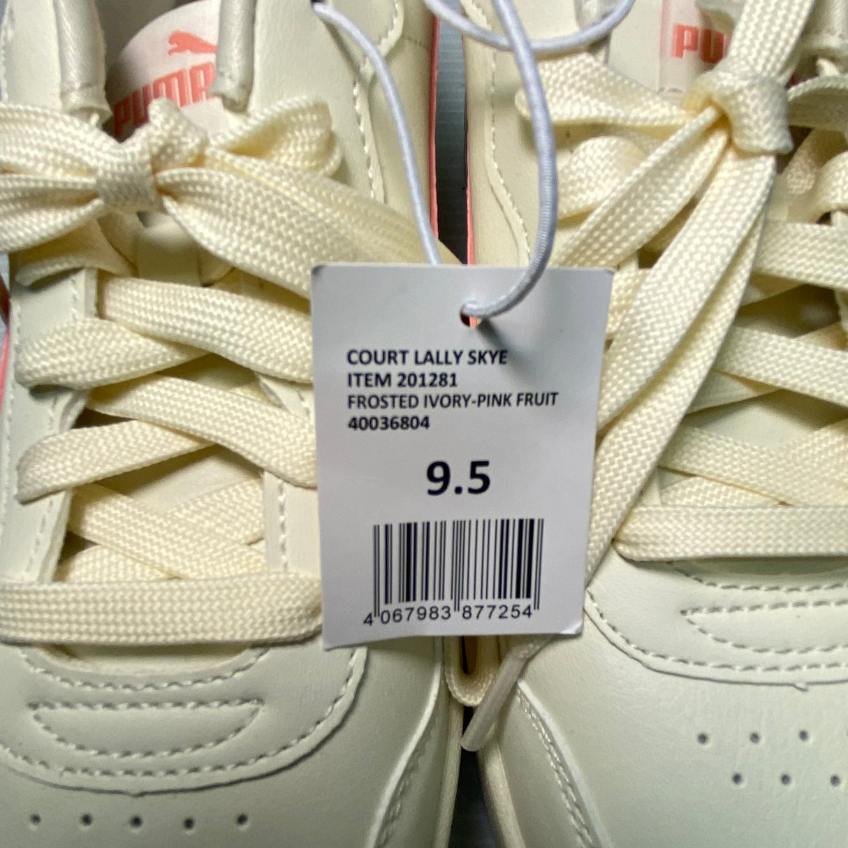 Puma Women's Court Lally Skye Platform Sneakers - Ivory/Pink SIZE - 39