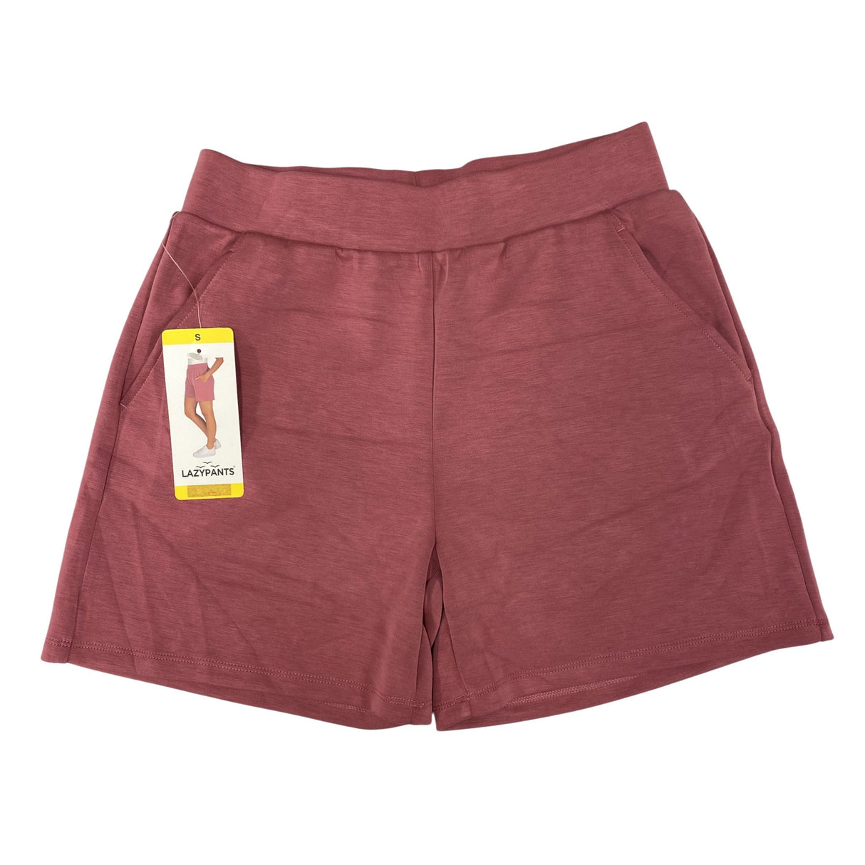 LazyPants Women's Stretch Luxe Shorts - Berry SIZE - Small