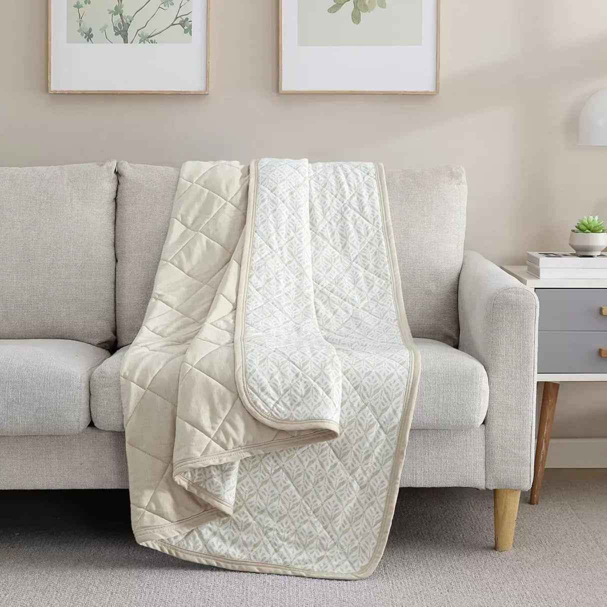 Sutton Place Cooling Throw 152cm x 177cm - Natural