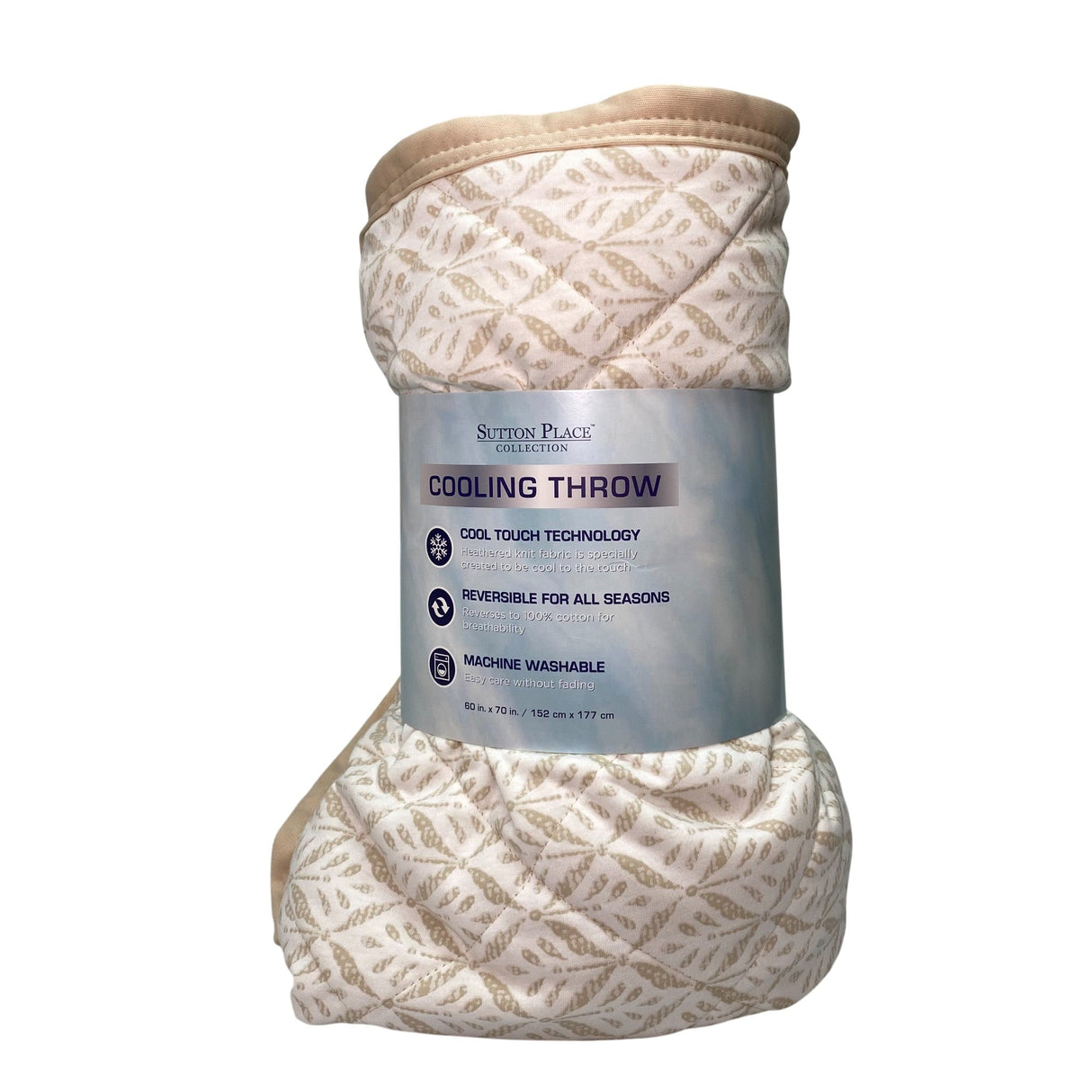Sutton Place Cooling Throw 152cm x 177cm - Natural